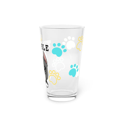 Staffy Tiny Trouble Pint Glass