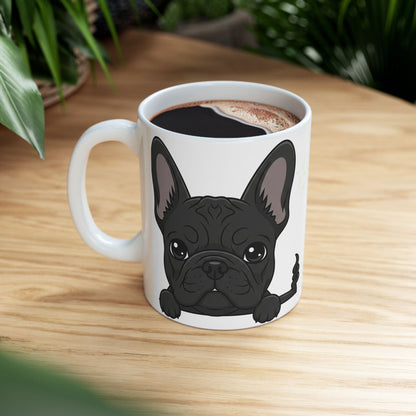 French Bulldog Peek-a-Boo Mug | Best Frenchie Daddy Gift