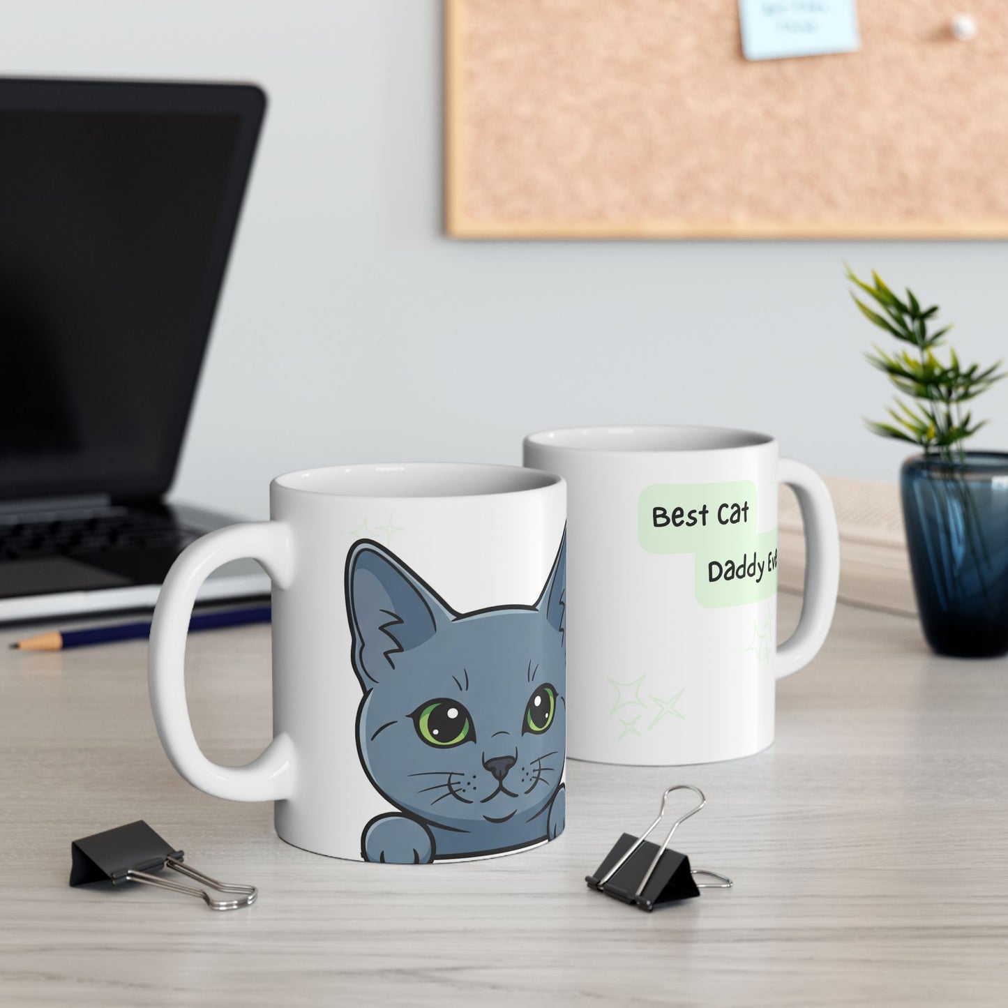 Cat Peek-a-Boo Mug | Best Cat Daddy Gift