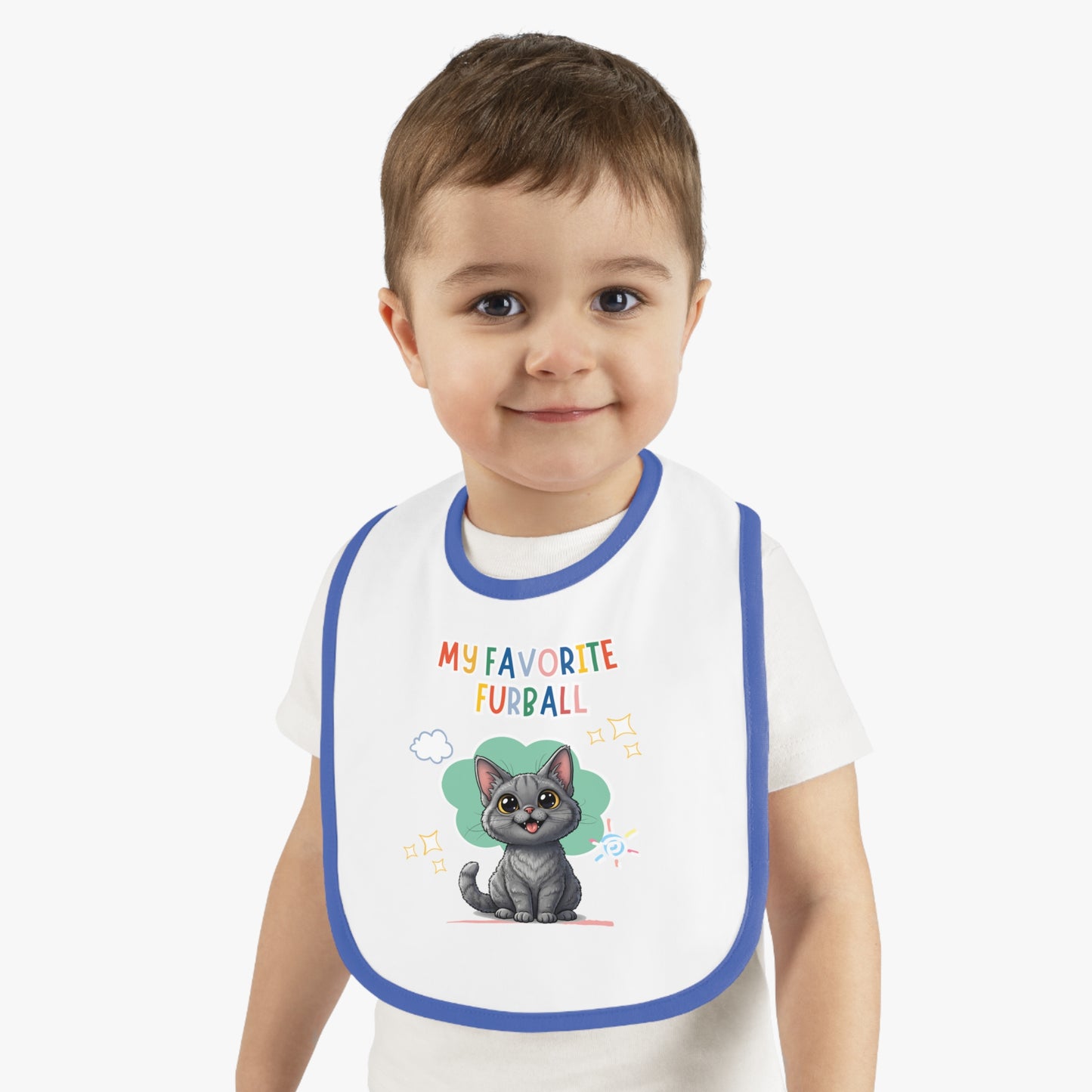Selkirk Rex Favorite Furball Baby Bib