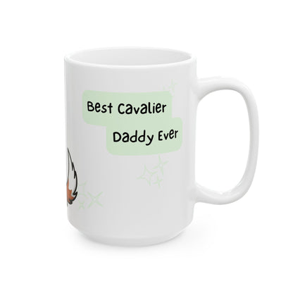 Cavalier King Charles Spaniel Peek-a-Boo Mug | Best Cavalier Daddy Gift
