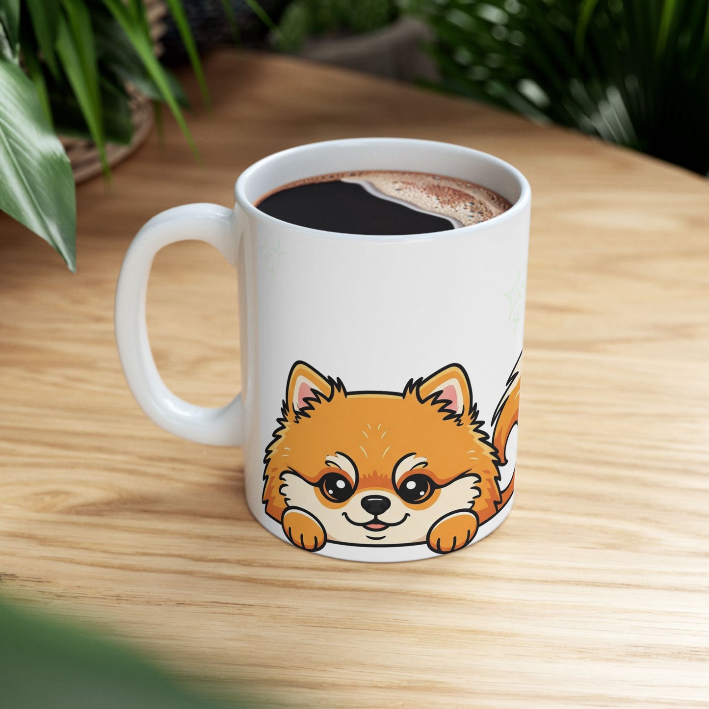 Pomeranian Peek-a-Boo Mug | Best Pomeranian Mama Gift