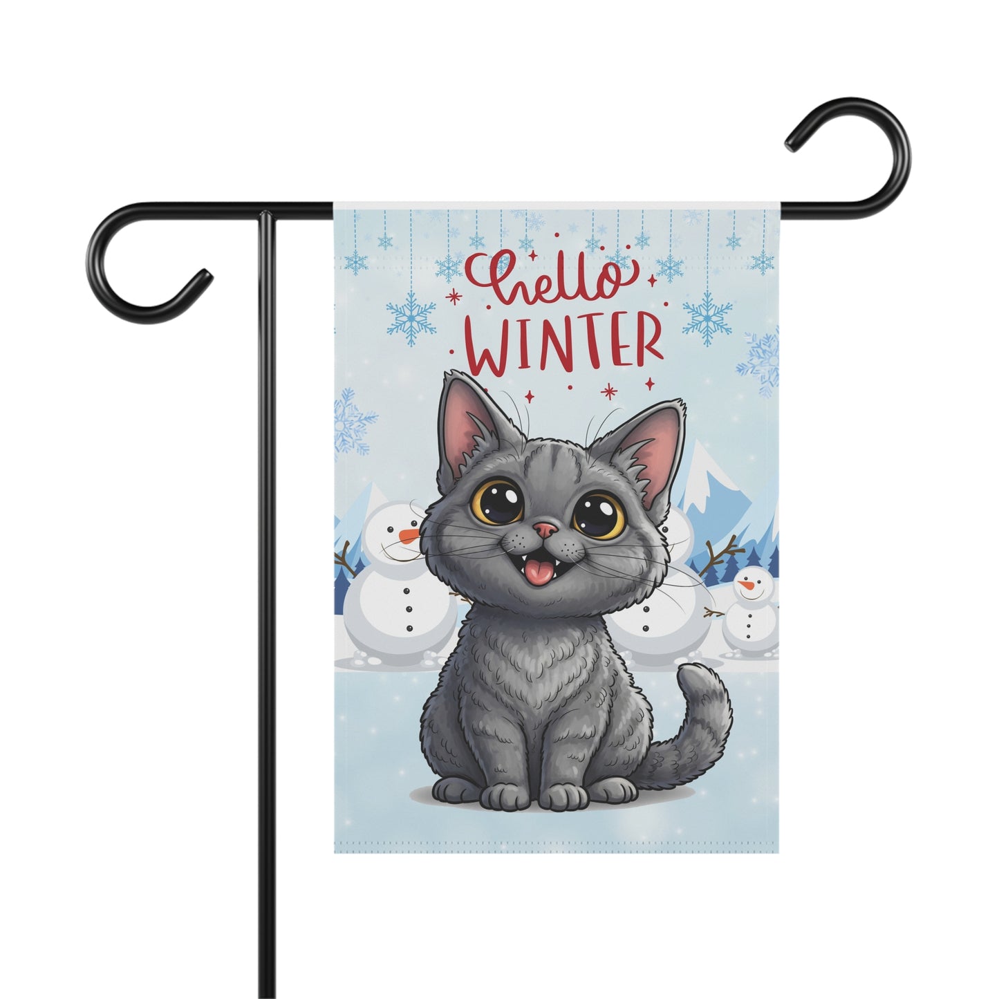 Selkirk Rex Hello Winter Garden Banner