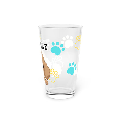 Poodle Tiny Trouble Pint Glass