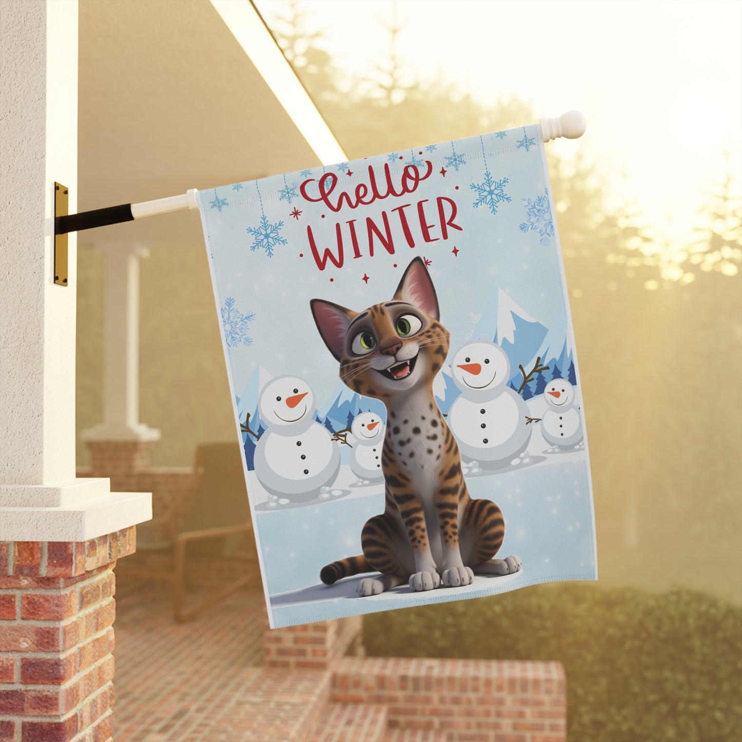 Ocicat Hello Winter Garden Banner