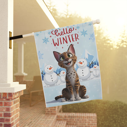Ocicat Hello Winter Garden Banner