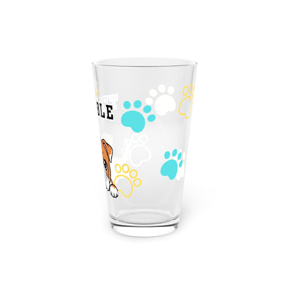 Bulldog Tiny Trouble Pint Glass