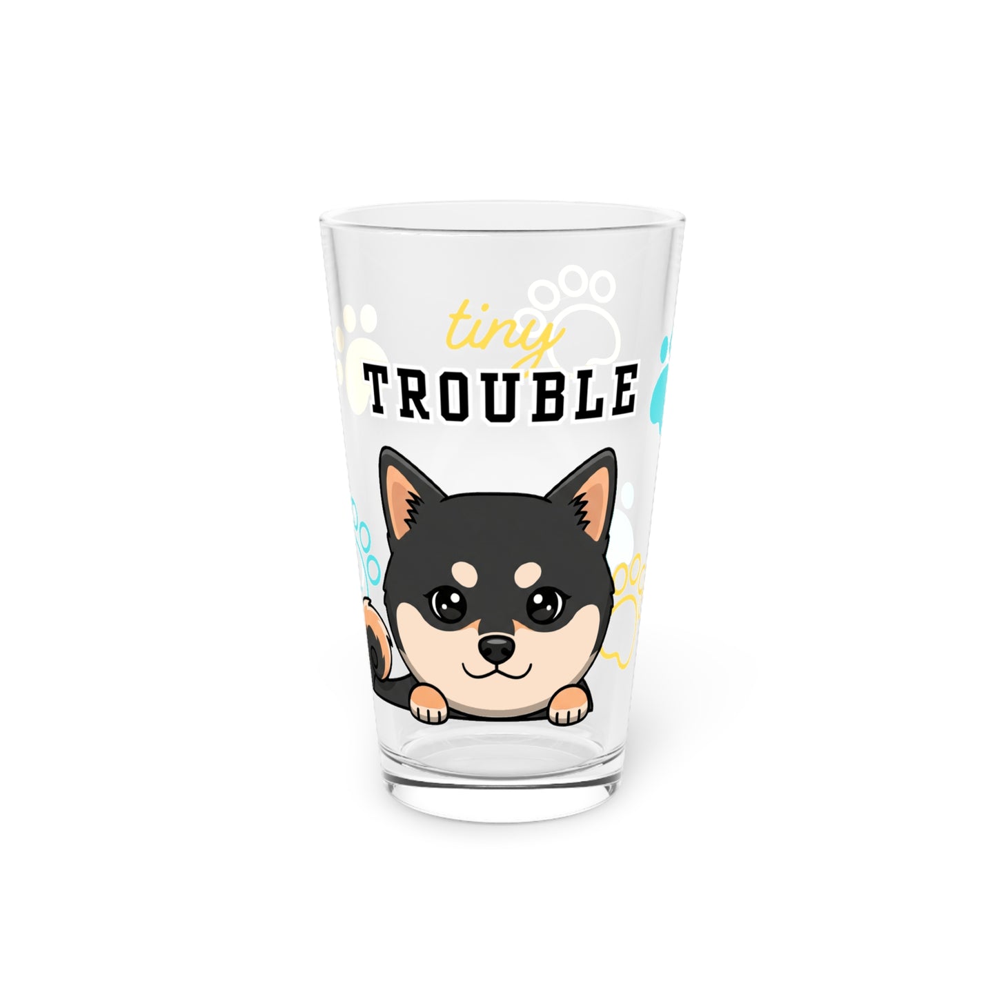 Shiba Tiny Trouble Pint Glass