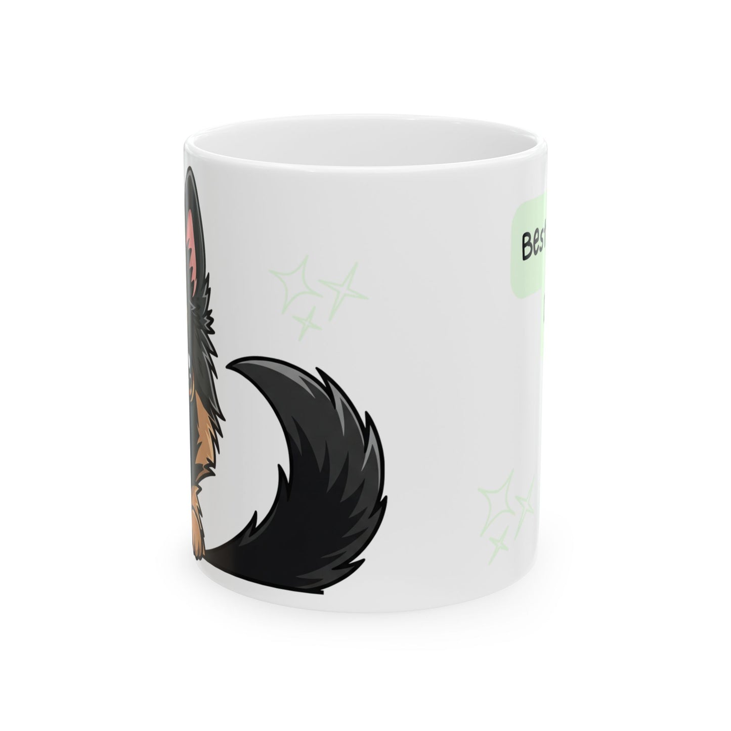 Belgian Shepherd Peek-a-Boo Mug | Best Malinois Daddy Gift