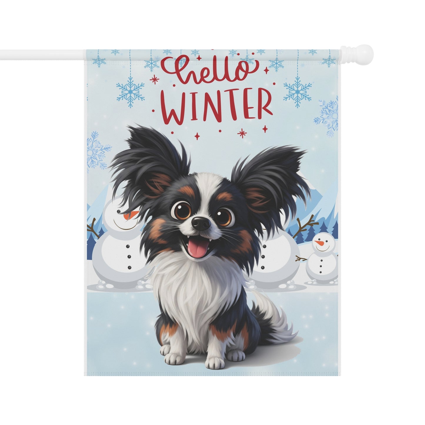 Papillon Hello Winter Garden Banner