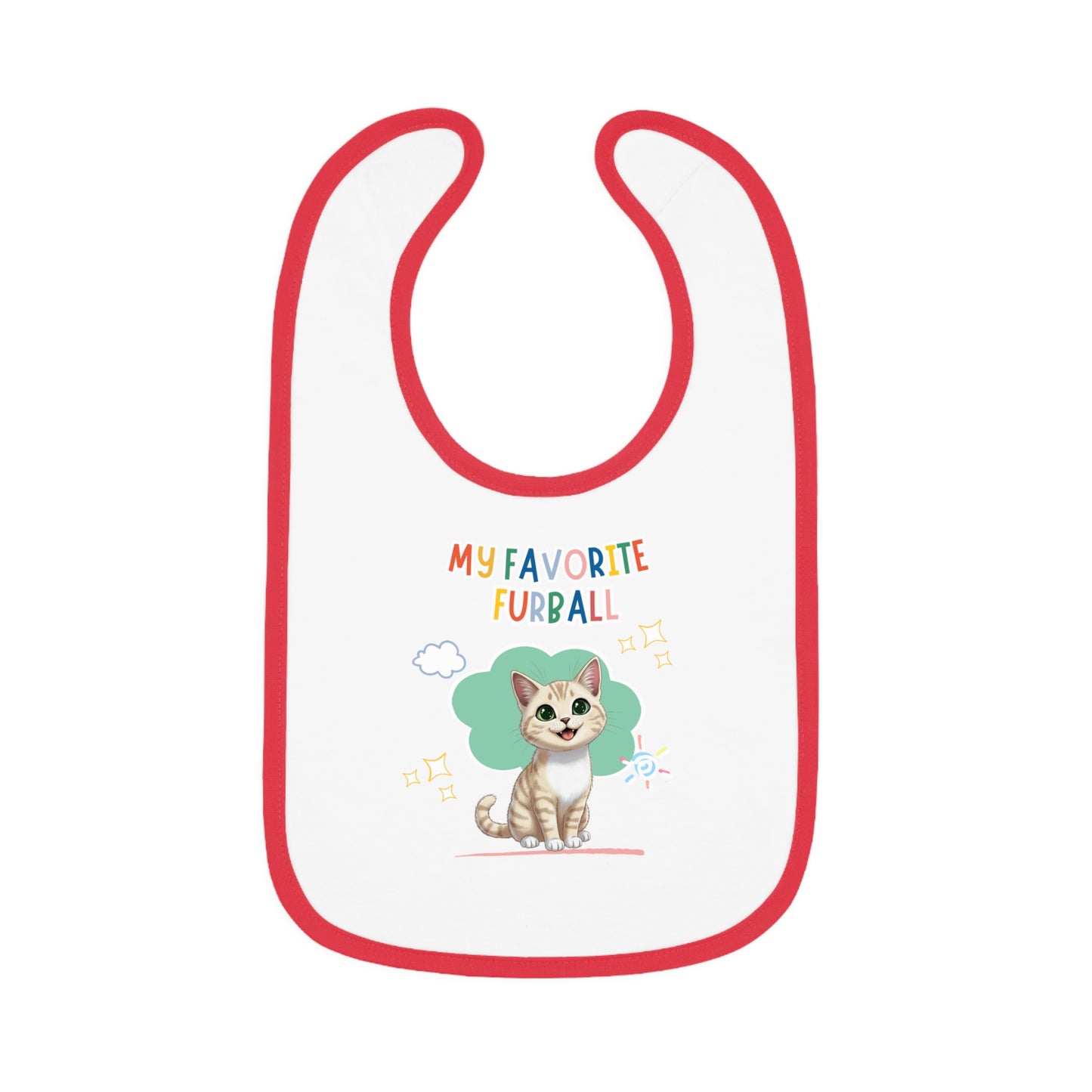 Shorthair Cream Cat Favorite Furball Baby Bib