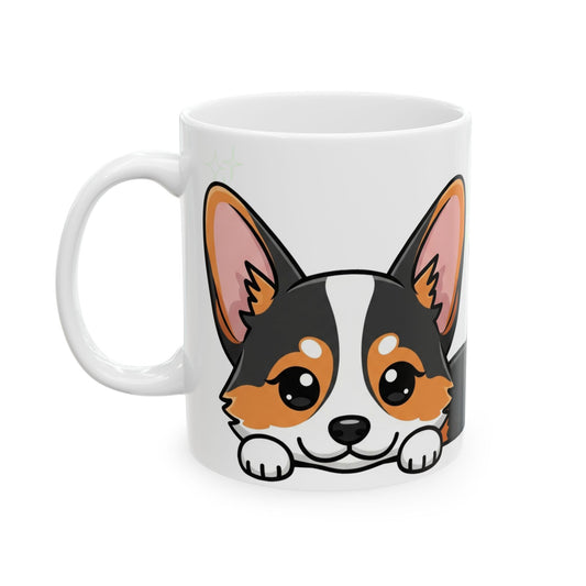 Corgi Peek-a-Boo Mug | Best Corgi Daddy Gift