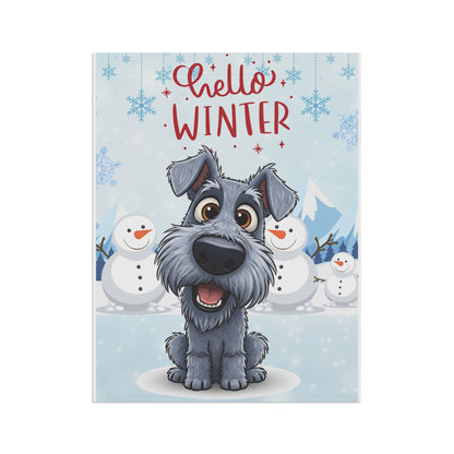 Kerry Blue Hello Winter Garden Banner