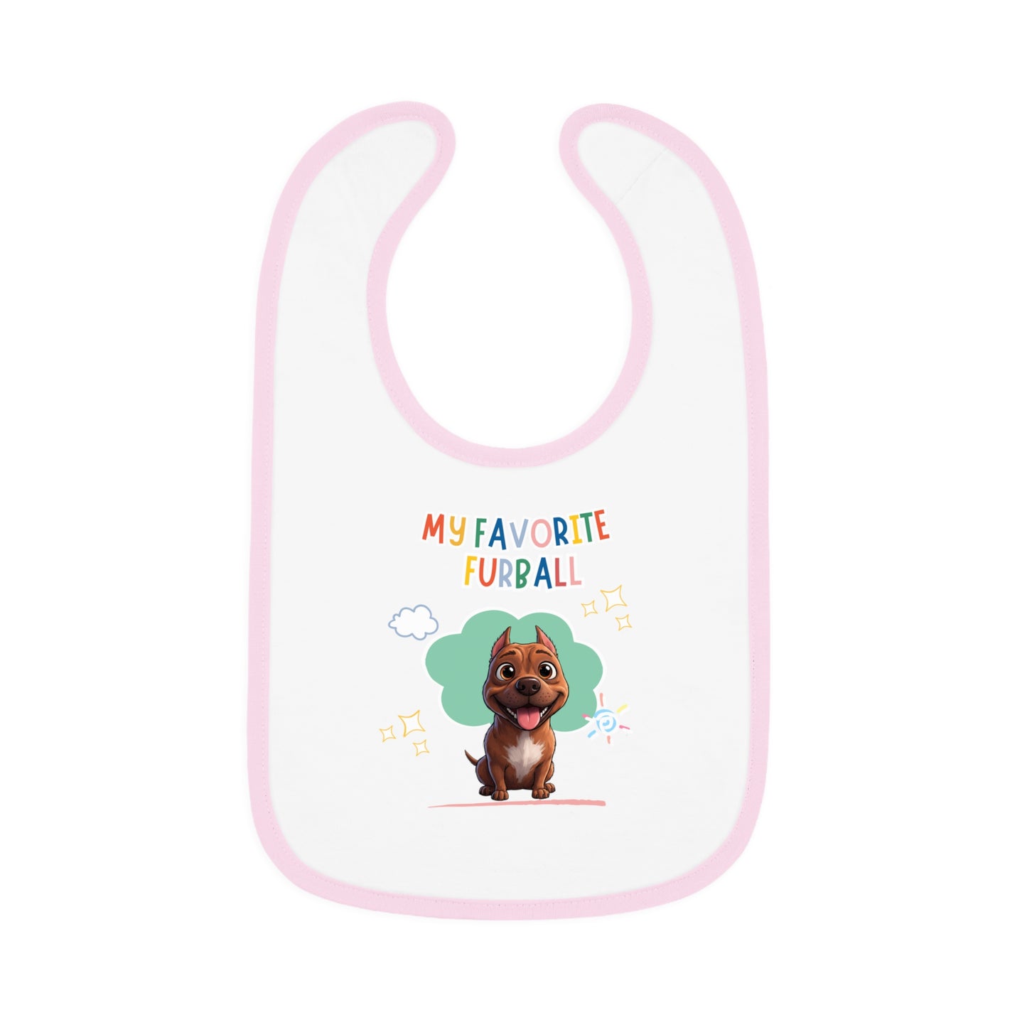 Pitbull Favorite Furball Baby Bib