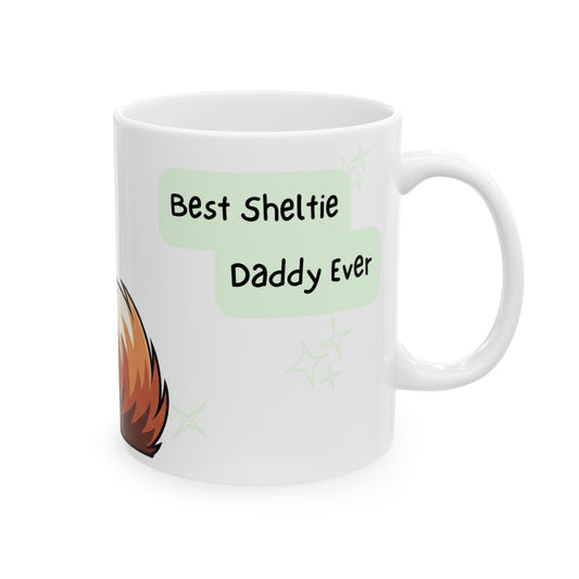 Sheltie Peek-a-Boo Mug | Best Sheltie Daddy Gift