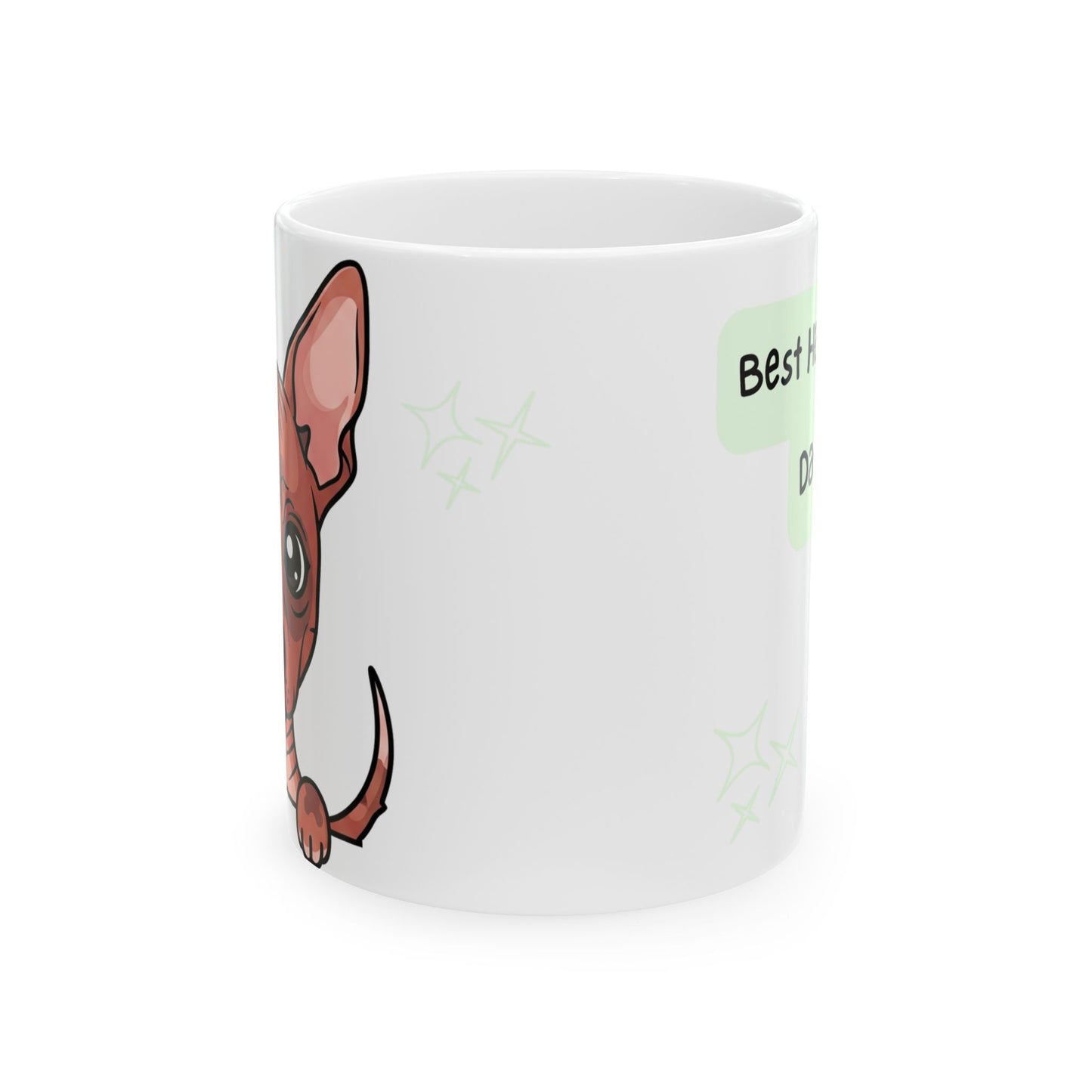 Peruvian Hairless Peek-a-Boo Mug | Best Hairless Dog Daddy Gift