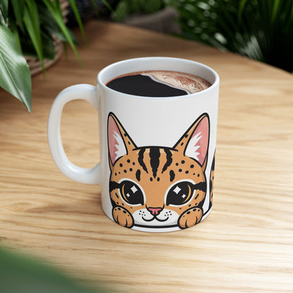Ocicat Peek-a-Boo Mug | Best Ocicat Daddy Gift