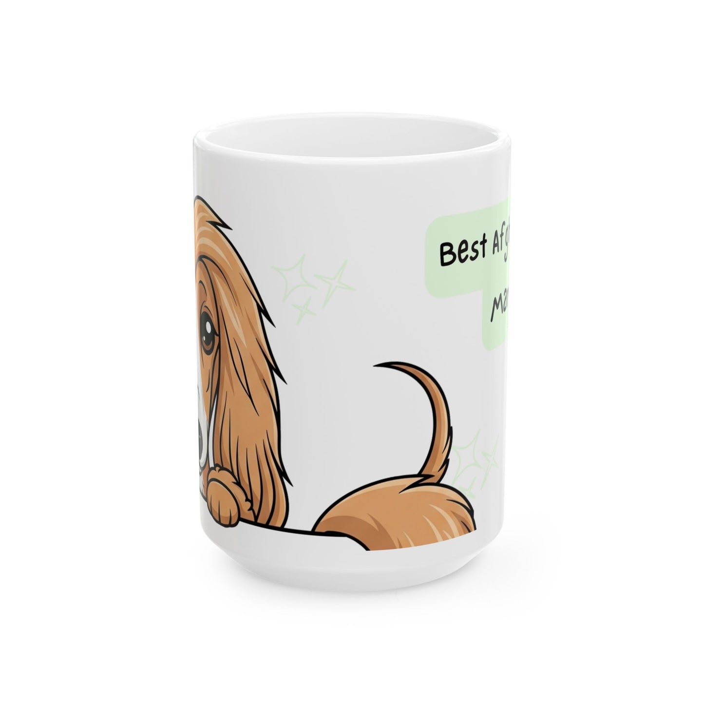 Afghan Hound Peek-a-Boo Mug | Best Afghan Hound Mama Gift