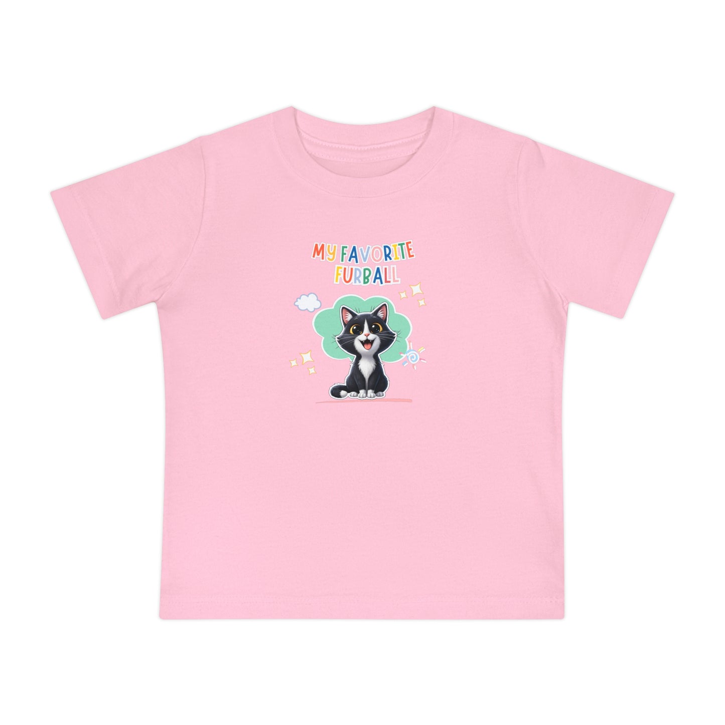 Short hair tuxedo cat Favorite Furball Baby Tee