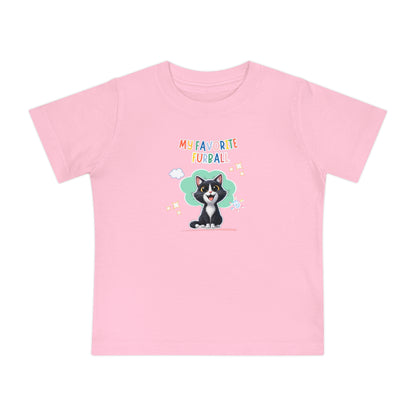 Short hair tuxedo cat Favorite Furball Baby Tee