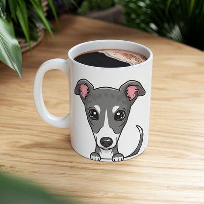 Greyhound Peek-a-Boo Mug | Best Greyhound Daddy Gift