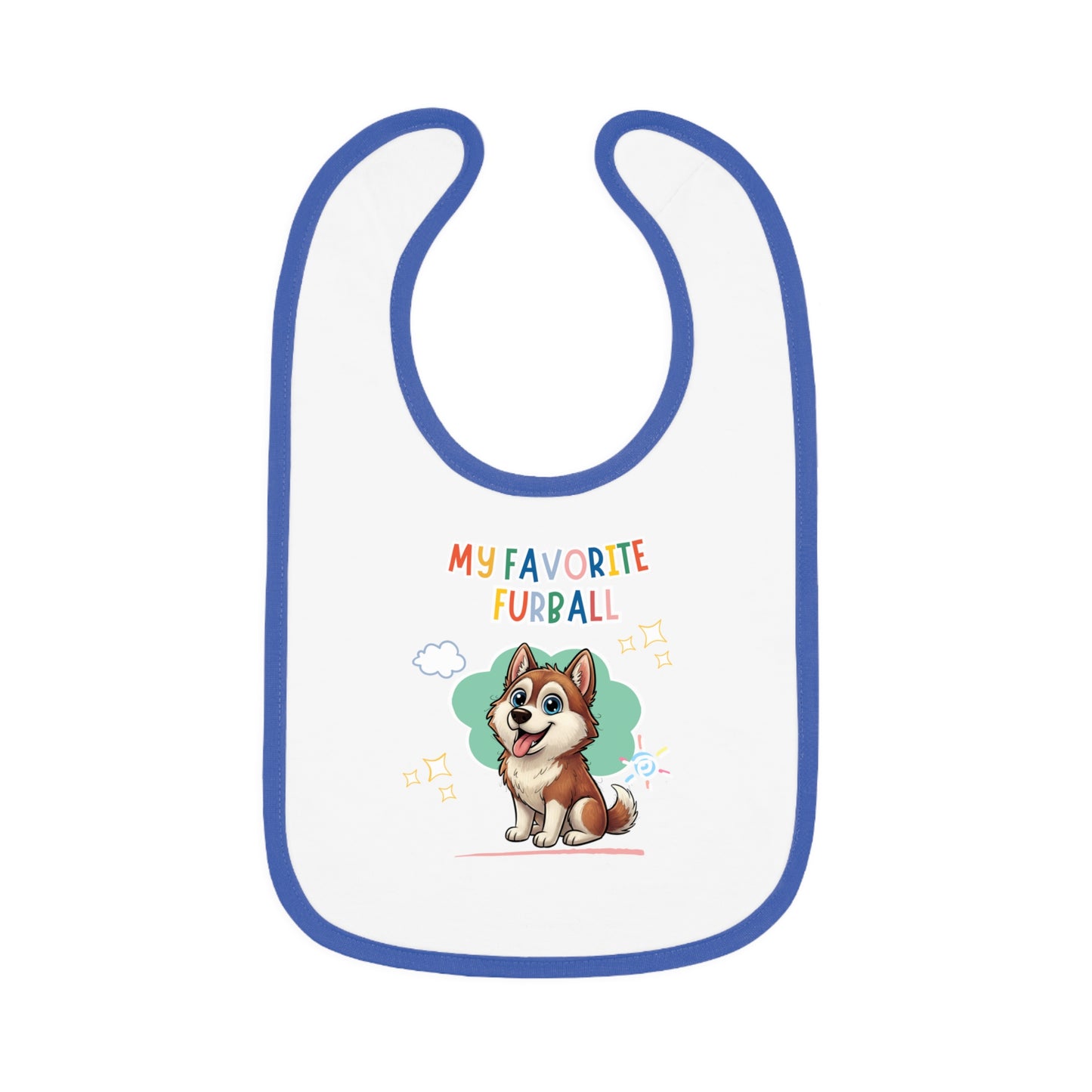 Husky Favorite Furball Baby Bib
