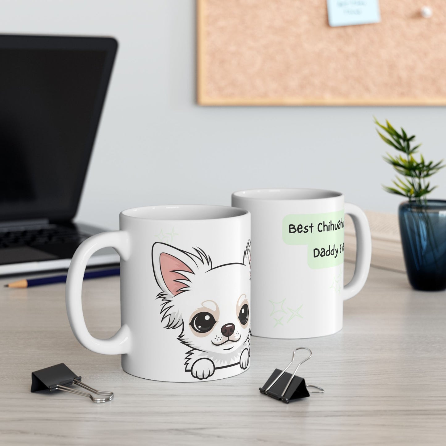 Chihuahua Peek-a-Boo Mug | Best Chihuahua Daddy Gift