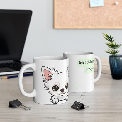 Chihuahua Peek-a-Boo Mug | Best Chihuahua Daddy Gift
