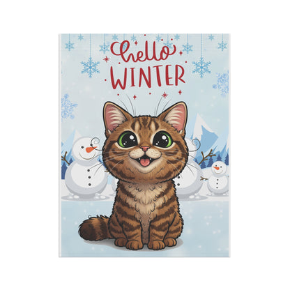 LaPerm Hello Winter Garden Banner