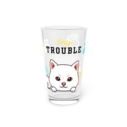 Shiba Tiny Trouble Pint Glass