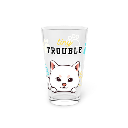 Shiba Tiny Trouble Pint Glass