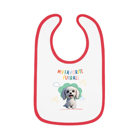 Maltese Favorite Furball Baby Bib