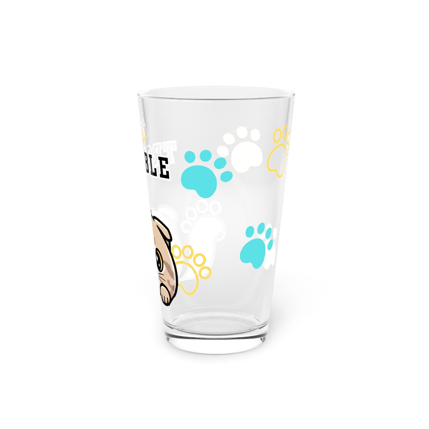 Scottish Fold Tiny Trouble Pint Glass