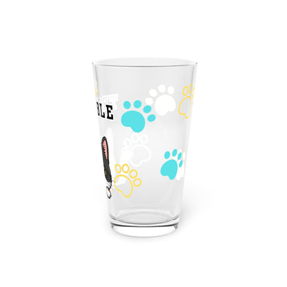 Short hair tortoiseshell cat Tiny Trouble Pint Glass