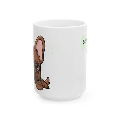 French Bulldog Peek-a-Boo Mug | Best Frenchie Daddy Gift