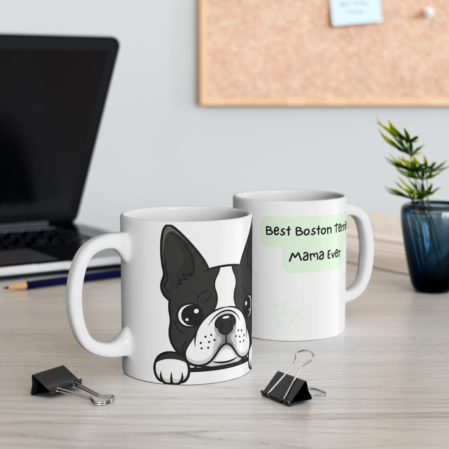 Boston Terrier Peek-a-Boo Mug | Best Boston Terrier Mama Gift