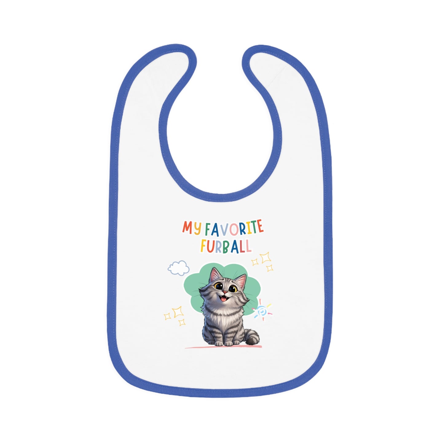 Siberian Cat Favorite Furball Baby Bib
