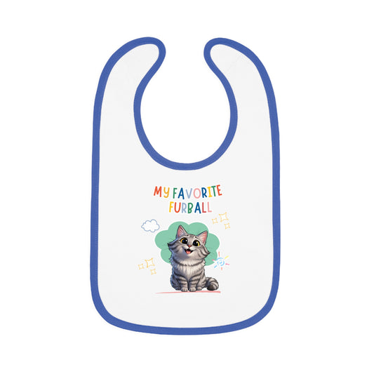 Siberian Cat Favorite Furball Baby Bib