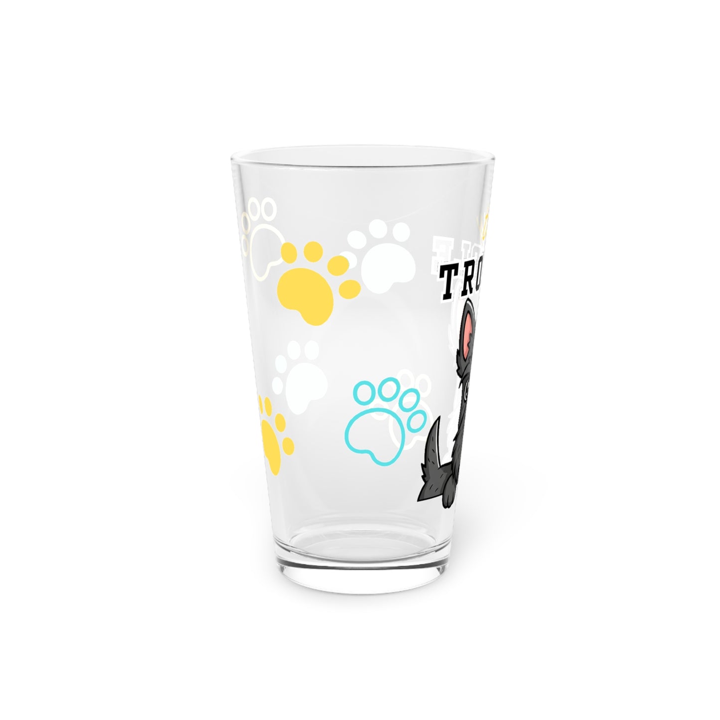 Scottie Tiny Trouble Pint Glass