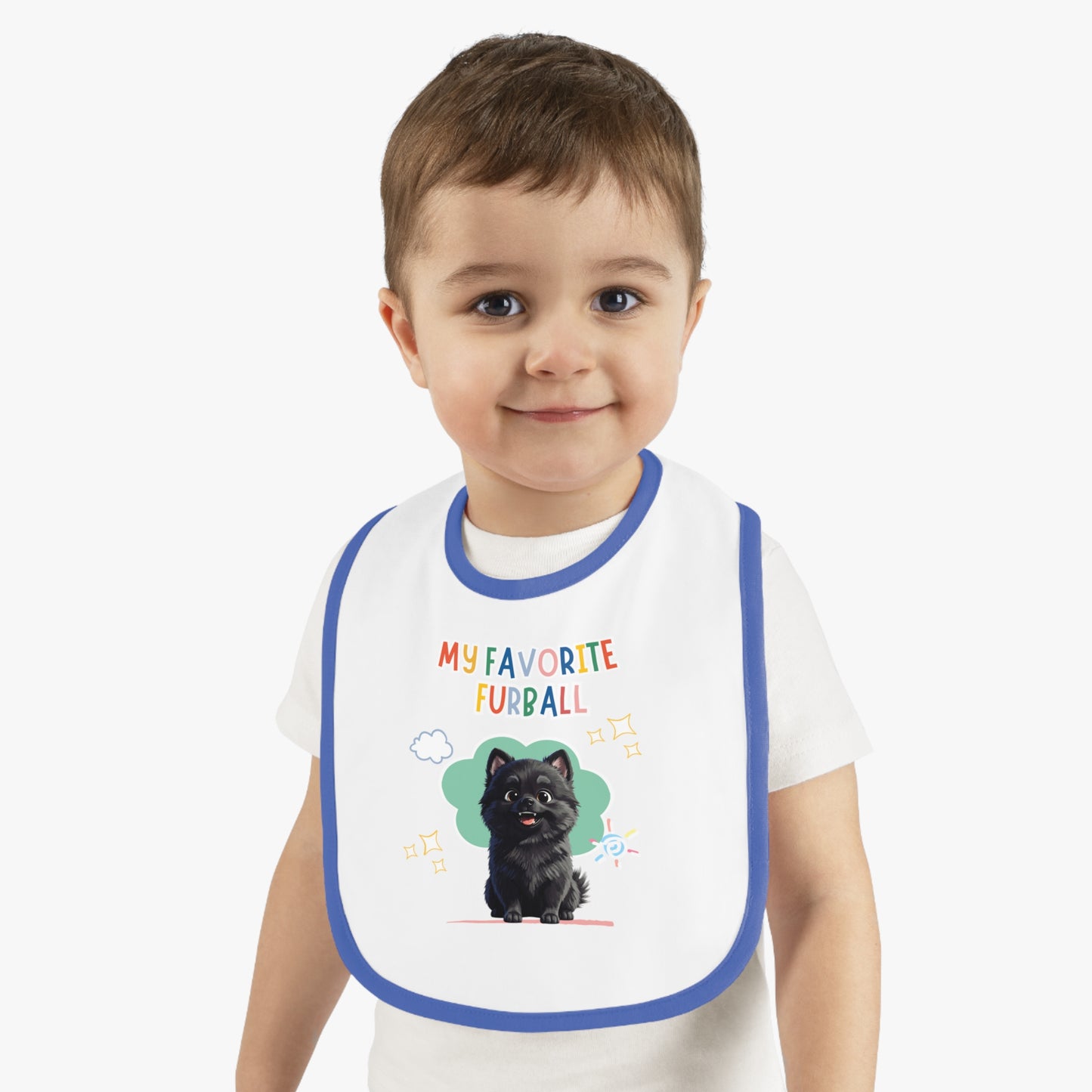 Pomeranian Favorite Furball Baby Bib