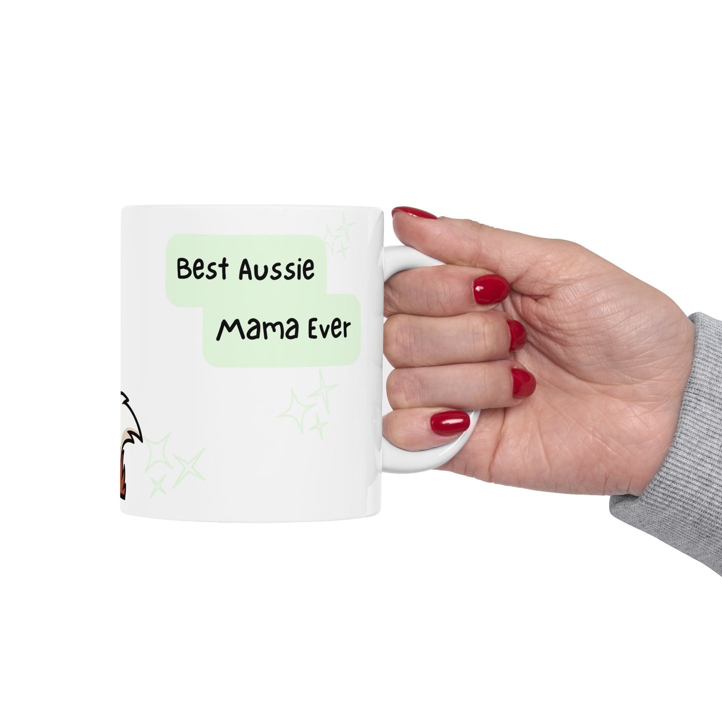 Australian Shepherd Peek-a-Boo Mug | Best Aussie Mama Gift