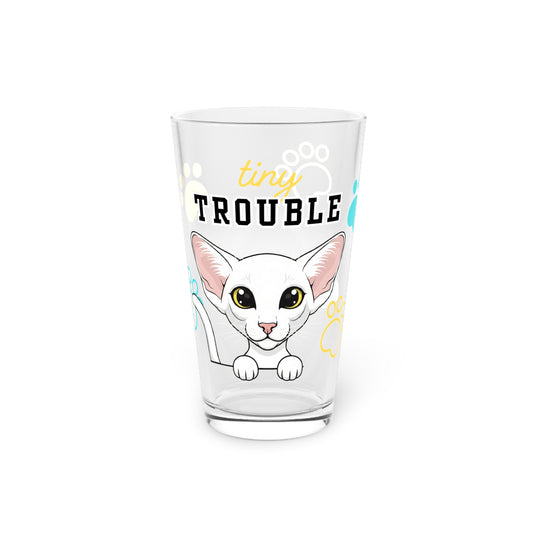 Oriental Shorthair Tiny Trouble Pint Glass