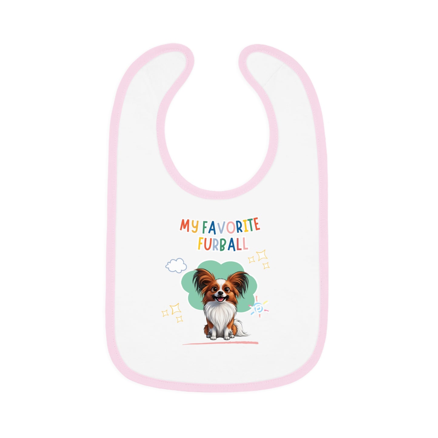 Papillon Favorite Furball Baby Bib