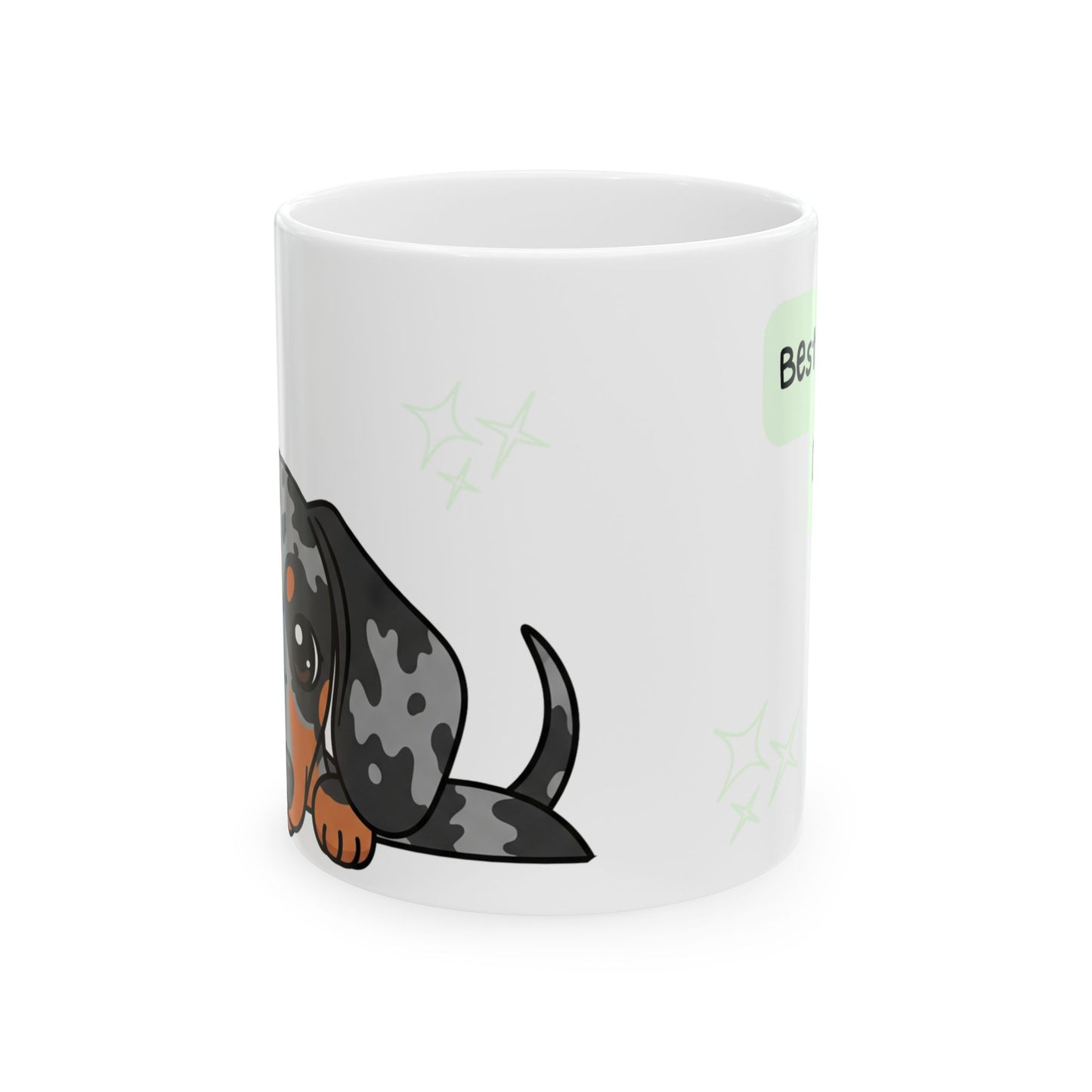 Dachshund Peek-a-Boo Mug | Best Weenie Daddy Gift