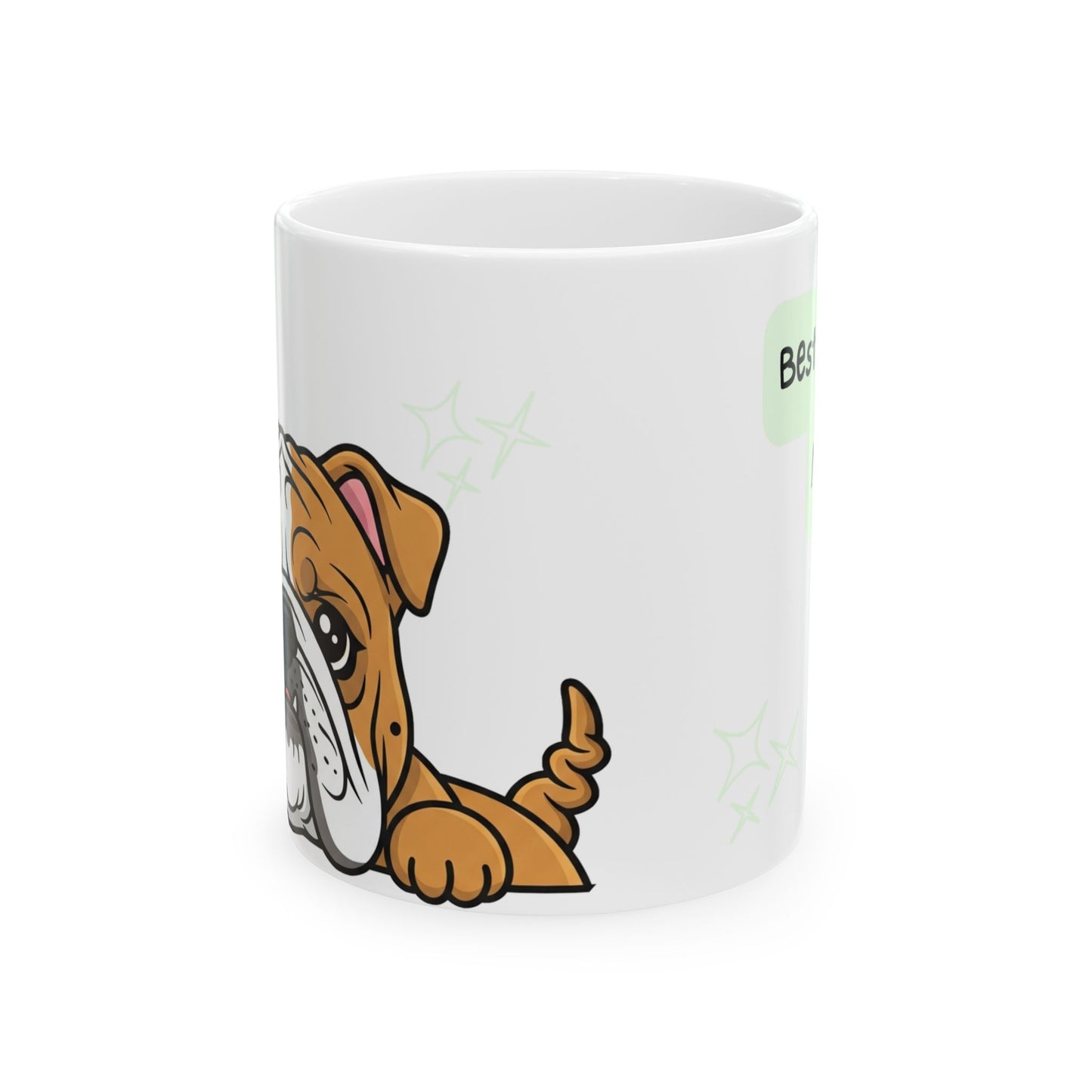 Bulldog Peek-a-Boo Mug | Best Bulldog Mama Gift