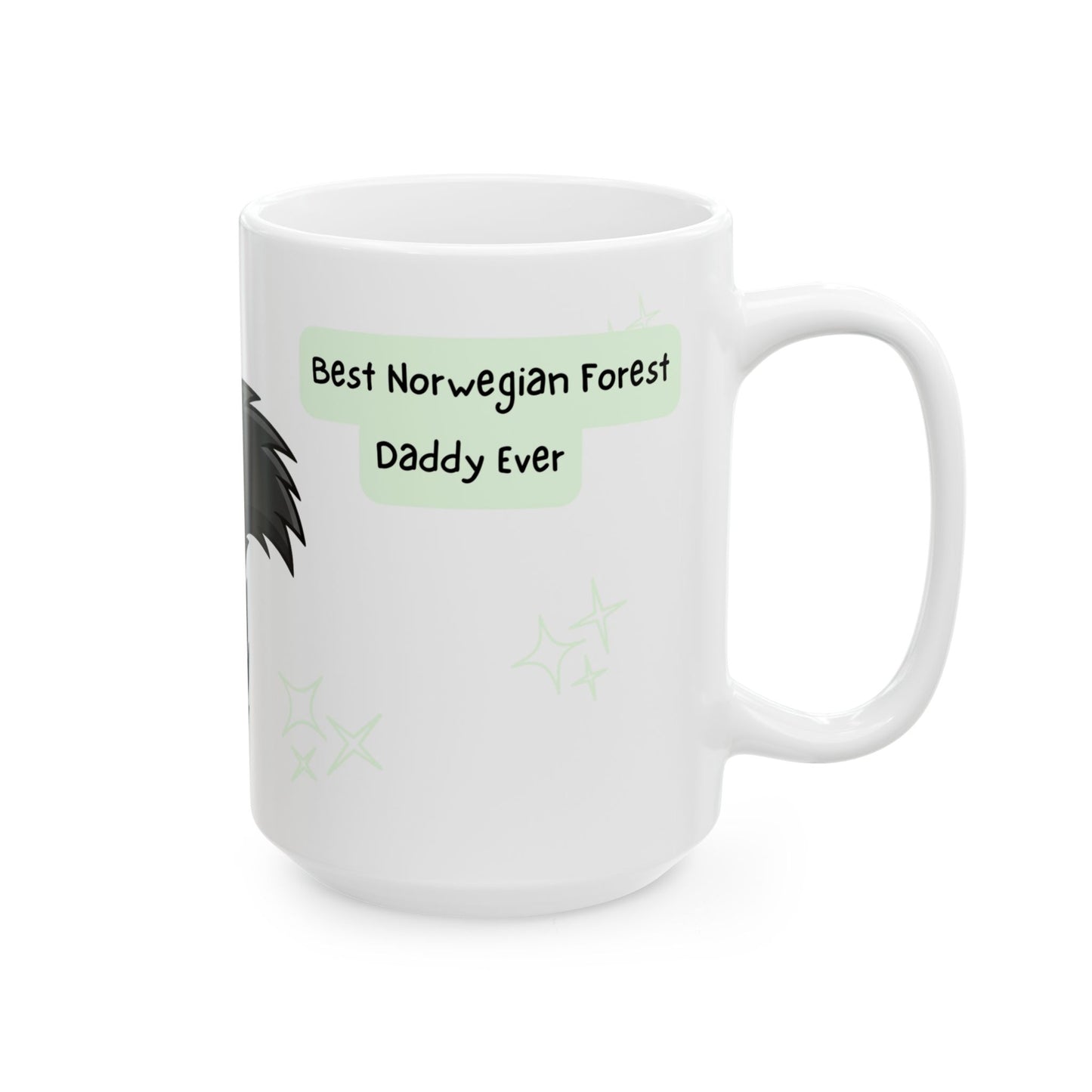 Norwegian Forest Cat Peek-a-Boo Mug | Best Norwegian Forest Daddy Gift
