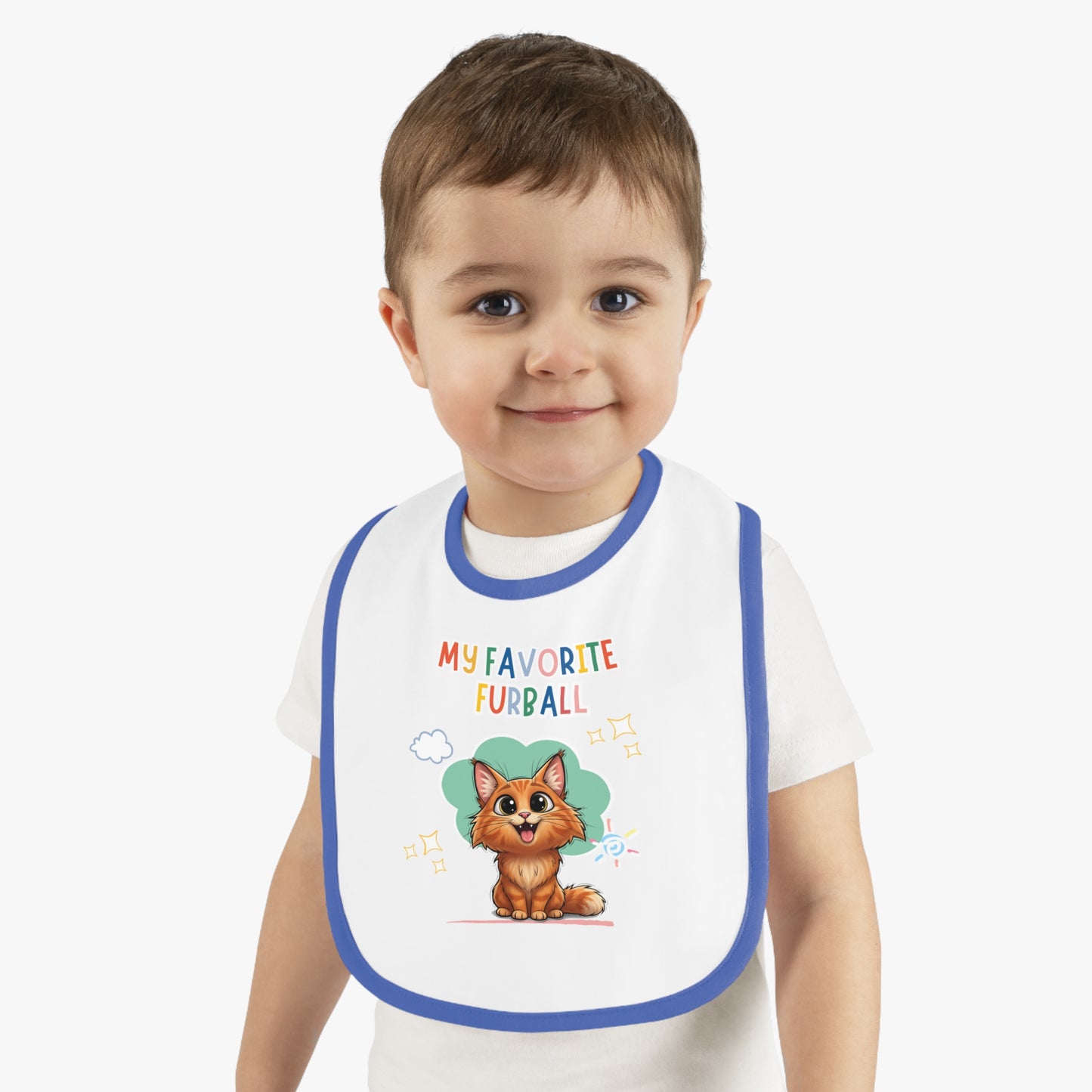 Norwegian Forest Favorite Furball Baby Bib
