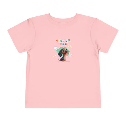 Dacshund Favorite Furball Toddler Tee