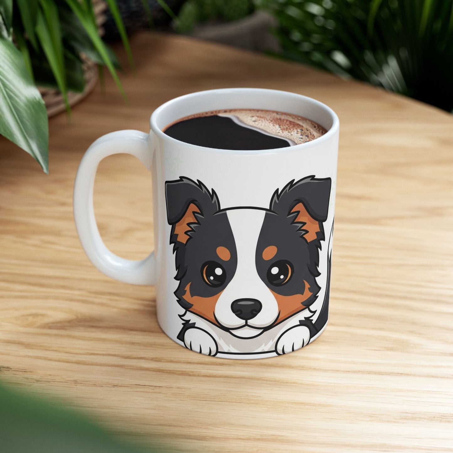Border Collie Peek-a-Boo Mug | Best Border Collie Daddy Gift