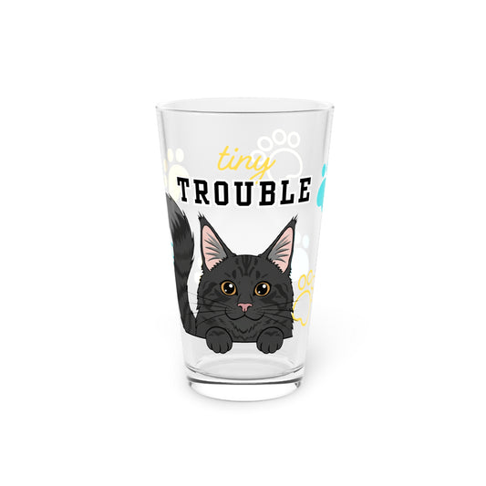 Maine Coon Tiny Trouble Pint Glass